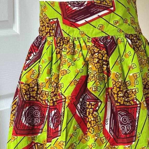 Homemade Popcorn motif print skirt. Floor length Waist 34”aprox size 14/16. - Picture 5 of 7
